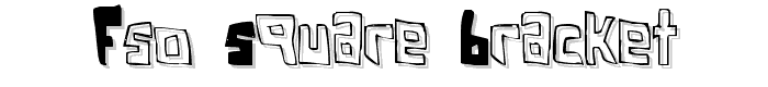 FSO square bracket font